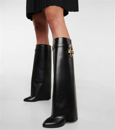 givenchy shark leather boots women